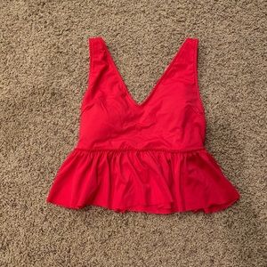 Kortni Jeane V-Neck Top in Magenta Size Small